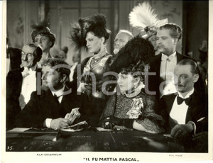 Fotografia d epoca originale 1936 IL FU MATTIA PASCAL Pierre BLANCHARD Edda SOLIGO al tavolo da gioco Foto 1