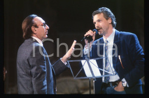 35mm vintage slide* 1993 SANREMO Gala UNICEF - Stefano TACCONI e Pippo BAUDO (7)