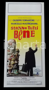 Materiale cinematografico d’epoca 1990 STANNO TUTTI BENE Marcello MASTROIANNI Giuseppe TORNATORE Manifesto 32x70 1