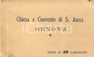 Cartolina originale da collezione 1933 GENOVA Chiesa e convento di SANT ANNA Album 20 cartoline 1