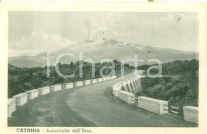 Cartolina originale da collezione 1936 CATANIA Autostrada dell ETNA Cartolina postale FP VG 1