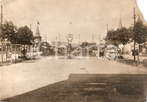 Fotografia d'epoca originale 1930 PADOVA Un viale della Fiera di Padova ANIMATA 1