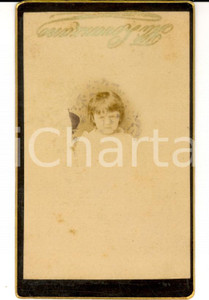 Fotografia d epoca originale 1880 ca TORINO Delfina di SAN MARZANO bambina Foto LOVAZZANO 1