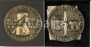 Fotografia d'epoca originale 1934 CATANIA V centenario dell'UniversitÃ  Foto Medaglie 1