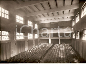 Fotografia d epoca originale 1937 Milano, Istituto Gonzaga Aula Magna Umberto Savoia 1