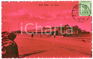 1915 PORT SAID - EGYPTE La gare - Carte postale FP VG  Cartolina postale d'epoca, non viaggiata.CONDIZIONI: GOODFORMATO: FP    originale e autentica 1