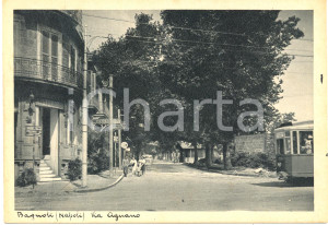 Cartolina originale da collezione 1940 ca NAPOLI Ristorante pensione Via AGNANO a BAGNOLI *Cartolina ANIMATA FG NV 1