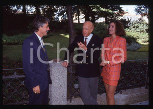 Fotografia d epoca originale 1992 PRESSING Aldo AGROPPI Raimondo VIANELLO Lu Ann NADEAU 35mm vintage slide 1 1