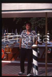 35mm vintage slide* 1995 ca VENEZIA Quentin TARANTINO alla Mostra del Cinema (9)