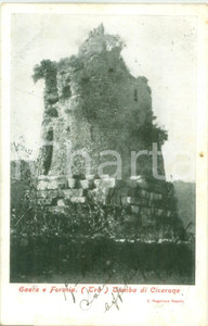 Cartolina originale da collezione 1904 FORMIA LT Rovine della tomba di CICERONE Cartolina FP VG 1