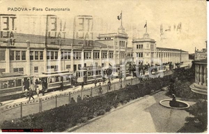 Cartolina originale da collezione 1926 Padova  Fiera Campionaria Animata con TRAM 1