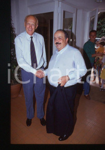 Fotografia d epoca originale Raimondo VIANELLO Maurizio COSTANZO 1995 ca 35mm vintage slide 2 1