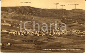 Cartolina originale da collezione 1949 ASIAGO VI Panorama dal lato sudest Cartolina postale FP VG 1