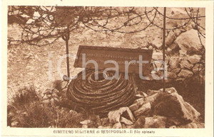 Cartolina originale da collezione 1925 ca Sacrario REDIPUGLIA GO Il filo spinato Cartolina FP NV 1