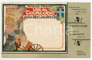 1906 TOURCOING Exposition Internationale - Carte postale maquette Quesnay DUFLOT  Cartolina postale d'epoca, viaggiata.EDITORE: R. Coste-Pizot, LilleCONDIZIONI: GFORMATO: FP    originale e autentica 1