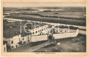 Cartolina originale da collezione 1925 PIZZIGHETTONE (CR) Reclusorio Militare Trattoria VITTORIA Cartolina FP NV 1