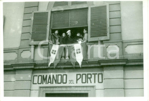 Fotografia d epoca originale 1943 GENOVA Duchessa ALLIAGA GANDOLFI Comando del Porto dopo ritorno da AOI 1