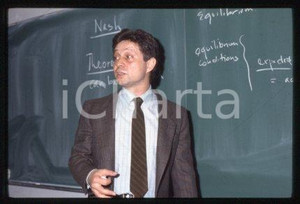 35mm vintage slide* 1985 ca ECONOMICS Professor Janusz A. ORDOVER Portrait (2)