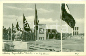Cartolina originale da collezione 1938 NURNBERG Palazzo dei Congressi nella LUITPOLDARENA ^Cartolina FP NV 1