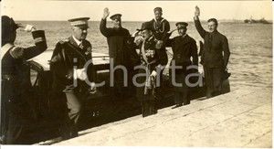 Fotografia d epoca originale 1929 CIRENAICA LIBIA Sbarco Domenico SICILIANI vice governatore Foto 1