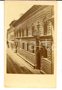 Fotografia d epoca originale 1870 ca BOLOGNA Palazzo SANTIBEVILACQUA FOTOGRAFIA DELL EMILIA seriale CDV 1