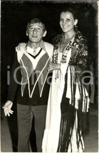 1970 ca COSTUME ITALIA Renato RASCEL con Giuditta SALTARINI a una serata *Foto