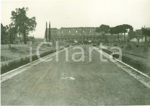 Fotografia d epoca originale 1936 ROMA Nuovo parco di TRAIANO verso il COLOSSEO dopo le demolizioni FOTO 1