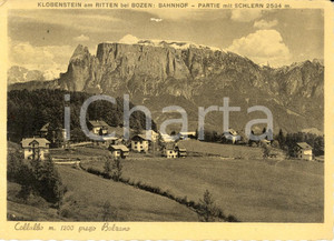 Cartolina originale da collezione 1951 RENON BZ Veduta panoramica frazione COLLALBO Cartolina postale FG VG 1