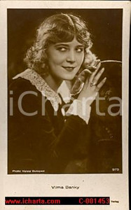 Cartolina originale da collezione 1928 VILMA BANKY - Cartolina FP VG 1