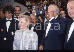 35mm vintage slide* 1987 CANNES Federico FELLINI Sergio RUBINI Ibrahim MOUSSA *6