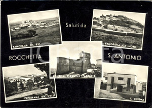 Cartolina originale da collezione 1965 ROCCHETTA SANT ANTONIO FG Vedutine e cinema FG 1