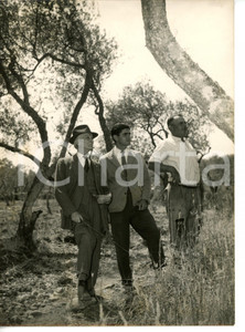 1955 SASSARI Antonio SEGNI visita la sua tenuta - Fotografia 13x18 cm