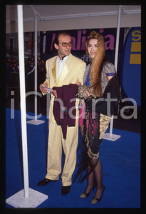 35mm vintage slide* 1990 MILANO - TELEGATTI Ambra e Paride ORFEI Ritratto (2)