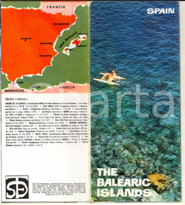 Materiale pubblicitario d’epoca 1960 ca SPAIN / BALEARIC ISLANDS Pieghevole TURISMO ILLUSTRATO vintage English 1