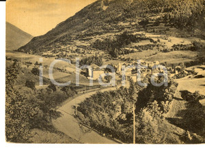 Cartolina originale da collezione 1950 ca PIETRAPORZIO (CN) Panorama del paese *Cartolina postale FG NV 1