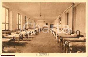 Cartolina originale da collezione 1933 TREVIGLIO BG Dormitorio Collegio Salesiano Cartolina postale 1