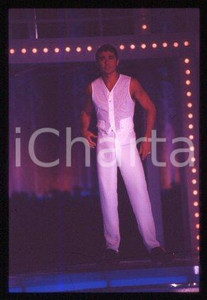 Giovanni SCIALPI - TV Show Italian singer 1990 ca * 35 mm vintage slide 15
