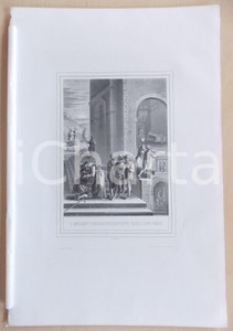 Stampa, bozzetto originale 1853 VIE DE N. S. JESUS CHRIST L enfant prodigue revient chez son pÃ¨re Gravure 1