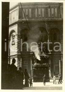 Fotografia d epoca originale 1935 FIRENZE Cerimonia folklore Scoppio del CARRO Vera fotografia 1