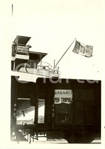 Fotografia d epoca originale 1938 NAPOLI Nave per rurali verso LIBIA  Bagagli per TRIPOLI Fotografia 1