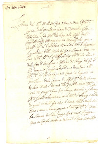 Documento originale, autentico 1682 LAGNASCO Debiti di Filippo ARRIGO verso il conte Giovanni Pietro TAPARELLO 1