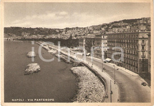 Cartolina originale da collezione 1935 ca NAPOLI Via Partenope Panorama *Cartolina FG NV 1