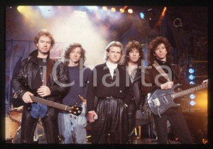35mm vintage slide* 1987 ca ITALY Canadian rock band GLASS TIGER (16)