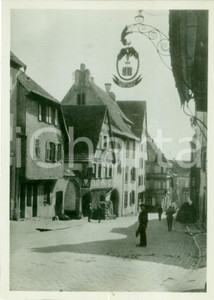 Fotografia d epoca originale 1939 RIQUEWIHR FRANCE Hotel FERCH Au tonnelet d or Fotografia 1