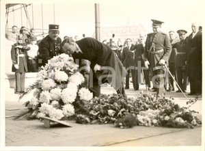 Fotografia d epoca originale 1938 PARIGI F Miguel Angel CARCANO Ambasciatore ARGENTINA tomba Milite Ignoto 1