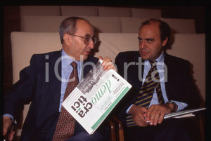 35mm vintage slide* 1995 Enrico DE MITA Bruno VESPA (2)