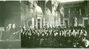 Fotografia d epoca originale 1930 ROMA Benito MUSSOLINI insedia Consiglio Nazionale Corporazioni FOTO 1