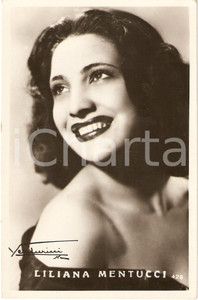 Cartolina originale da collezione 1950 circa Attrice LILIANA MENTUCCI Cartolina postale FP NV 1