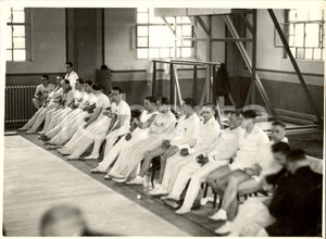 Fotografia d'epoca originale 1936 MILANO Incontro accad. atletica ITALIA - GERMANIA 1