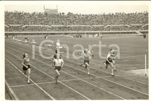 Fotografia d'epoca originale 1941 TORINO Gara 100 metri piani GIL SAVONA atletica 1
